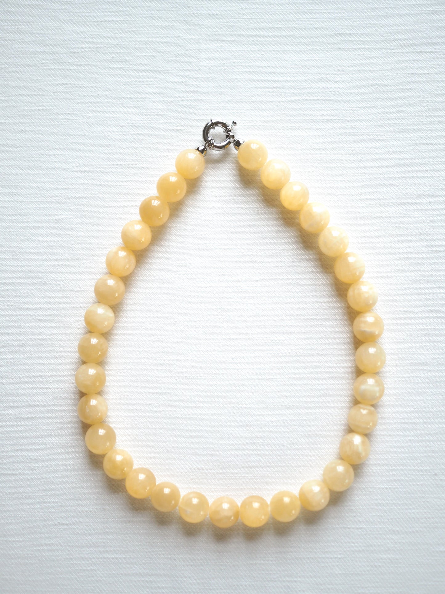 Summer Butter Yellow Agate Necklace