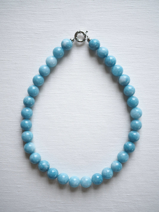 Summer Aqua Agate Necklace
