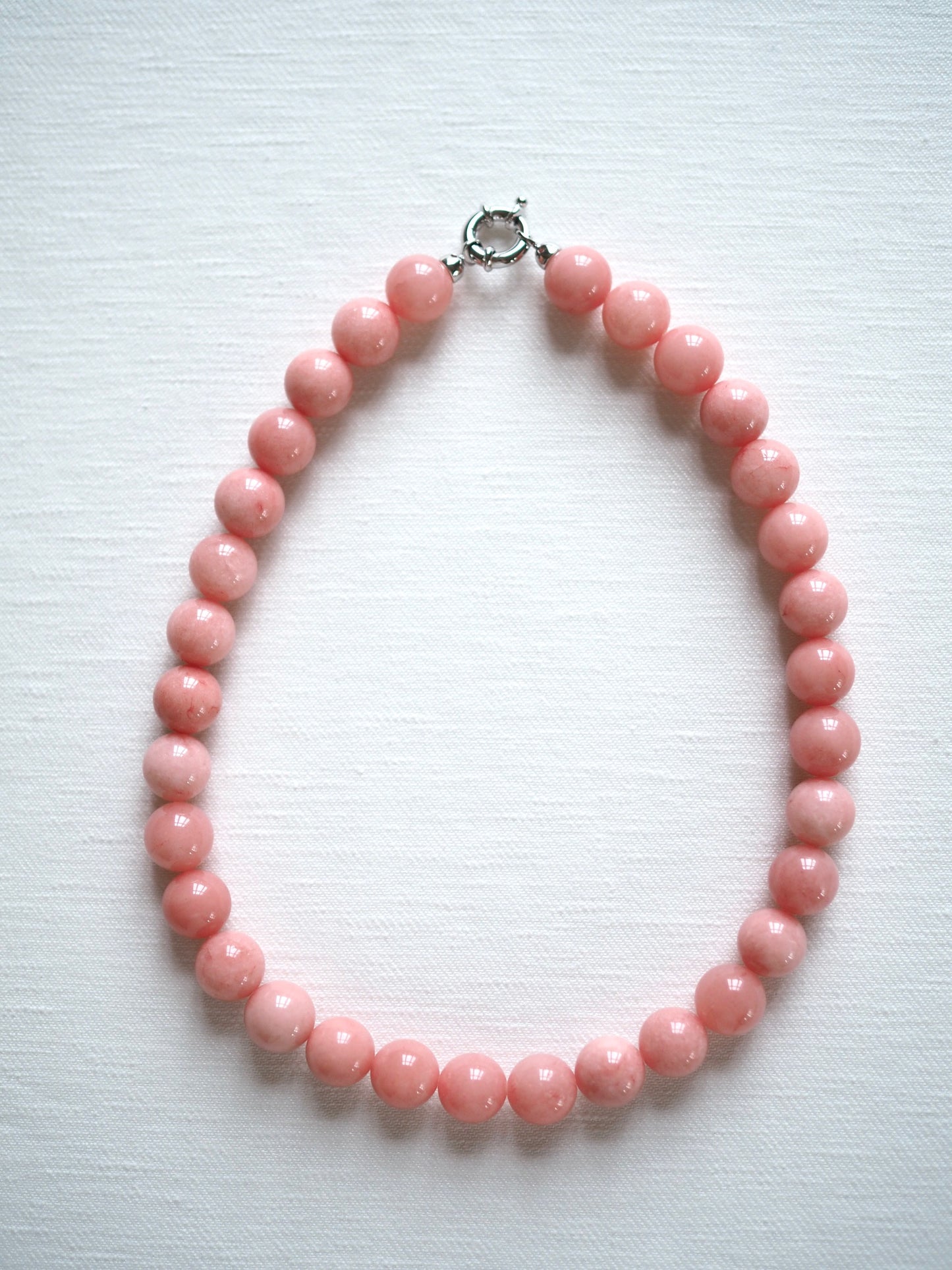 Summer Bubblegum Agate Necklace