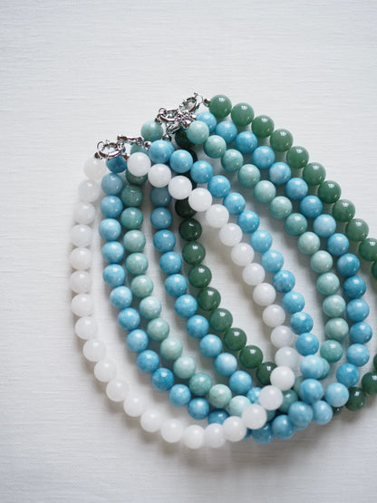 Summer Aqua Agate Necklace